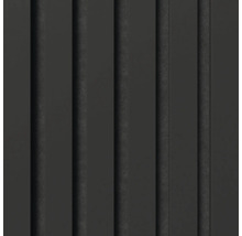 Närbild av väggpaneler med spår för dekorativa ändamål