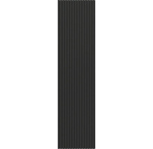 Mörka, räfflade väggpaneler för inomhusbruk