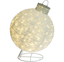 Dekorativ snöflinglampa på ett stativ