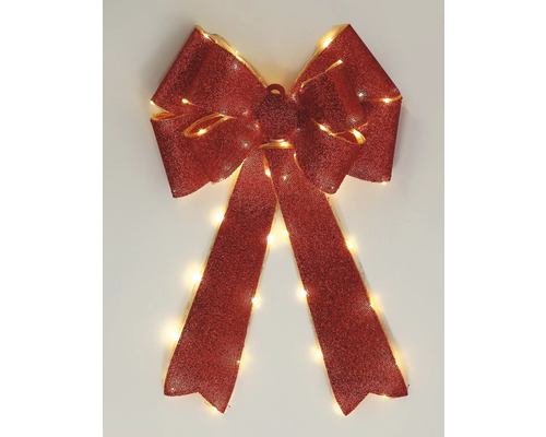 Dekorativ, belyst julrosett för festlig dekoration