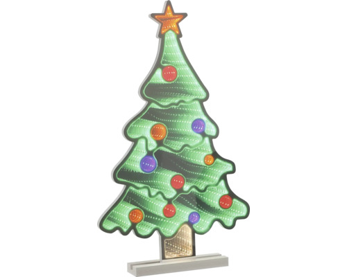 Julbelysning LAFIORA gran 264 flerfärgade LED inkl. 6h timer Dekorativ julgran med LED-belysning och stjärna
