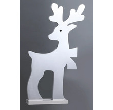 Dekorativ renfigur i trä på en sockel