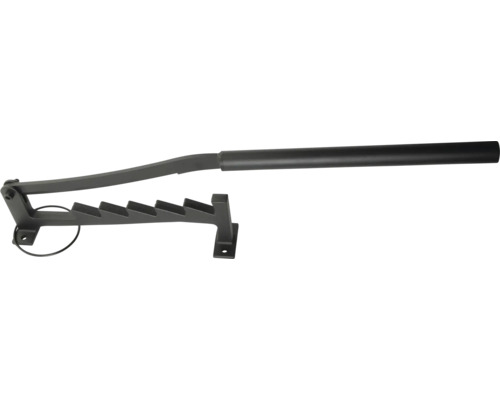 Spade- och hackhållare av metall med handtag