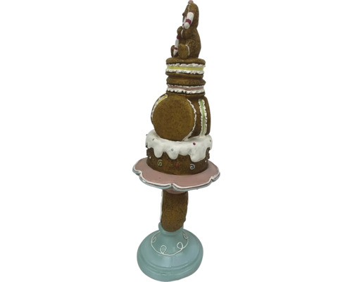 Dekorativ kakfat med teddybjörnfigur för festliga tillfällen