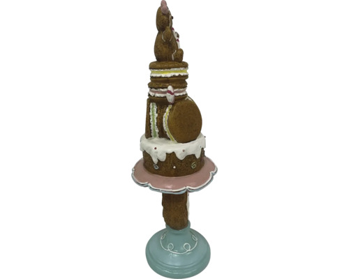 Dekorativ macaronkolonn med björn för inredning