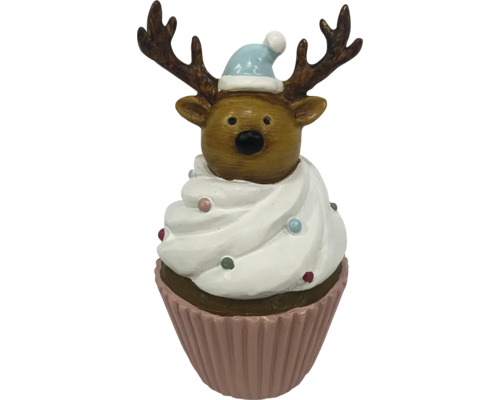 Dekorativ renfigur i form av en cupcake med mössa