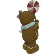 Pepparkaksgubbe figur med klubba som juldekoration