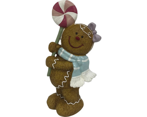 Pepparkaksfigur med klubba som juldekoration