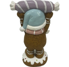 Dekorativ figur pepparkaksgubbe med godis