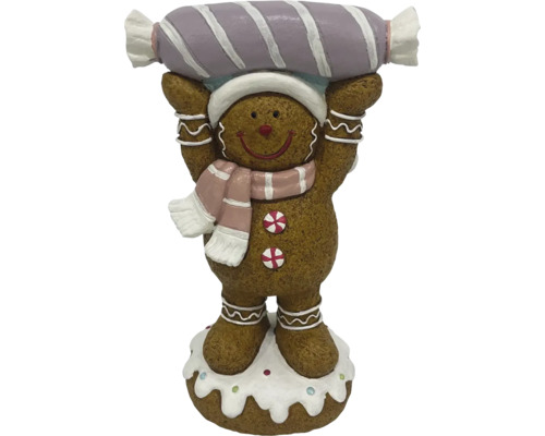 Pepparkaksgubbe figur med godisdekoration