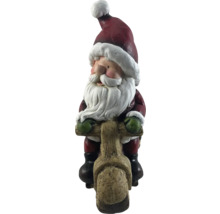 Jultomtefigur på skoter för juldekoration