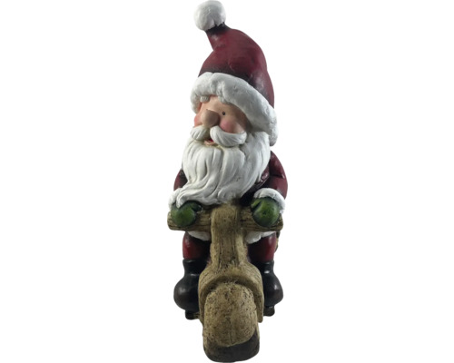 Jultomtefigur på skoter för juldekoration