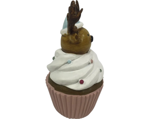 Dekorativ renfigur som cupcake för juldekoration