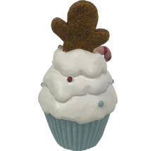 Dekorativ cupcake med pepparkaksgubbe till jul