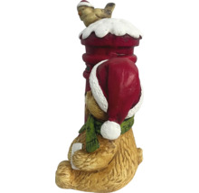 Juldekoration med björn, fågel och brevlåda