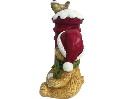 Juldekoration med björn, fågel och brevlåda