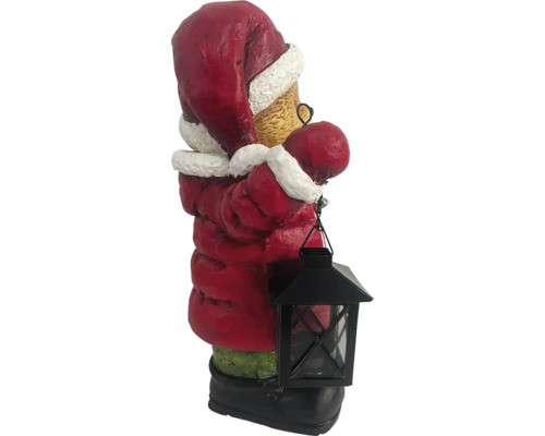 Dekorativ jultomtefigur med lykta som festlig dekoration