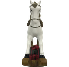 Dekorativ hästfigur med presentpaket