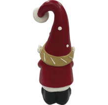 Dekorativ figur jultomte med spetsig mössa