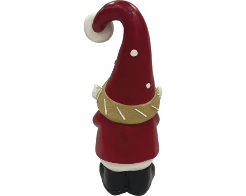 Dekorativ figur jultomte med spetsig mössa