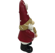 Dekorativ tomtefigur med mössa, skägg och stövlar