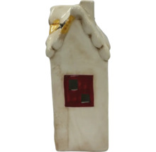 Dekorativ keramikhuslampa med fönster