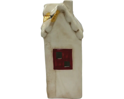 Dekorativ keramikhuslampa med fönster