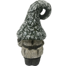 Trädgårdsfigur dvärg med lövhatt och bälte