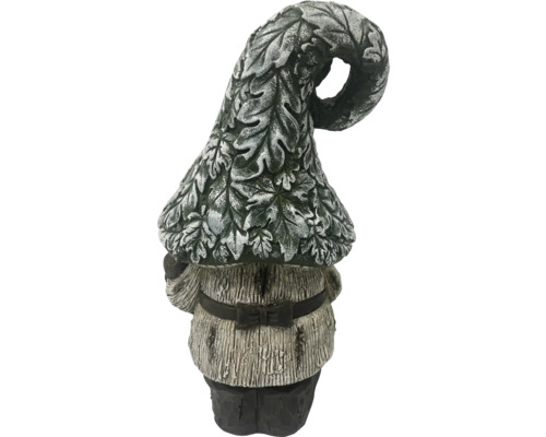 Trädgårdsfigur dvärg med lövhatt och bälte