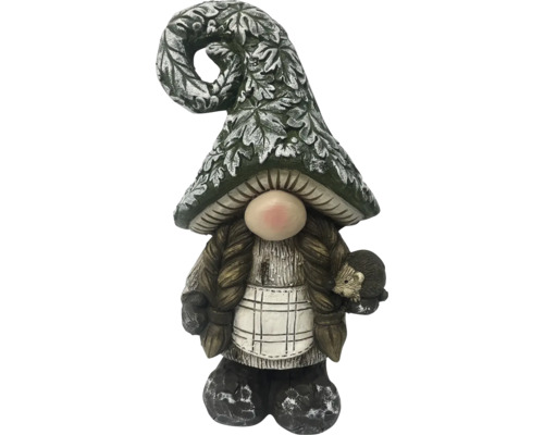 Trädgårdstomtedekoration med igelkott