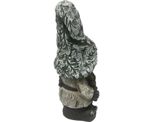 Trädgårdstomte av sten med lövhatt