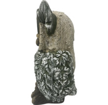 Trädgårdstomte med bladdesign