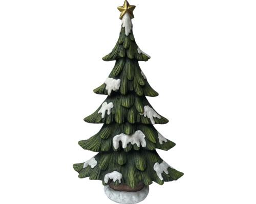 Dekorativ julgran med stjärna som toppstjärna