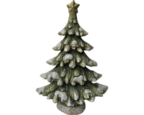 Dekorativ julgran i sten med stjärna