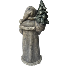 Jultomtefigur med julgran för utomhusbruk