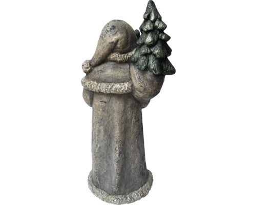 Jultomtefigur med julgran för utomhusbruk