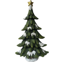 Dekorativ konstgjord julgran med stjärna