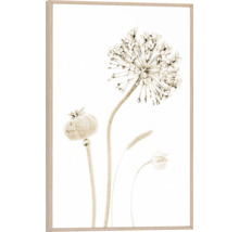 Inramad bild med blommigt motiv för väggdekoration