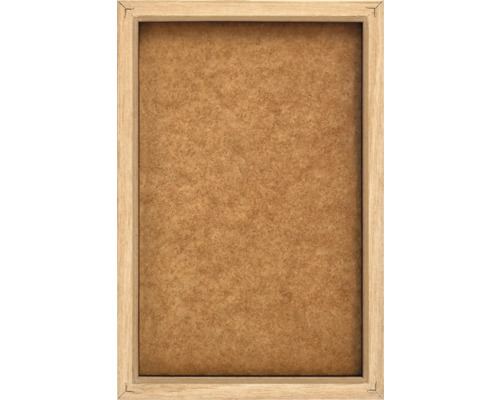 Rektangulär fotoram med trästruktur