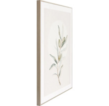 Målning med olivkvist i ram