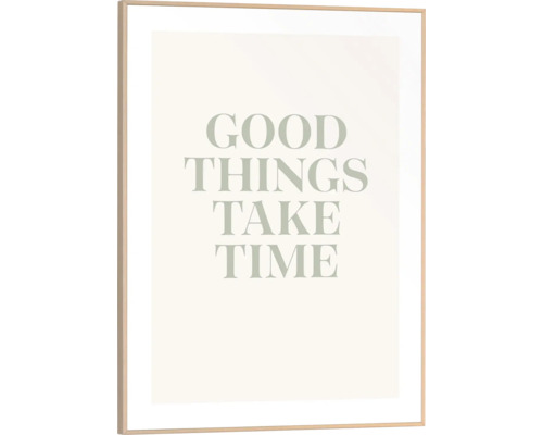 Inramad bild med texten: Bra saker tar tid