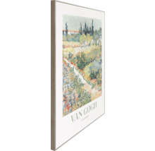 Inramad affisch av ett Van Gogh trädgårdslandskap
