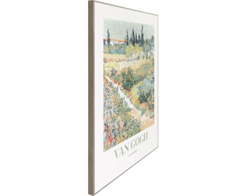 Inramad affisch av ett Van Gogh trädgårdslandskap