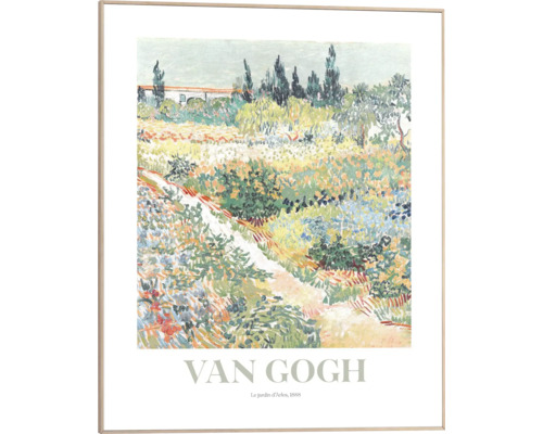 Målning i ram, Van Gogh, Le Jardin d''Arles, 1888