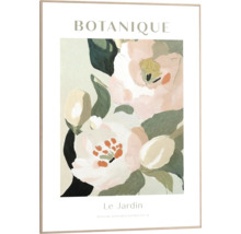 Målning med blommotiv i ram