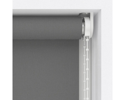 Grå rullgardin för fönsterdekoration