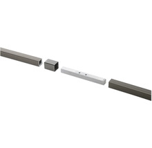 Metallräckessats med fyrkantiga rör och anslutningsstycken