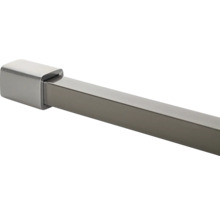 Detaljvy av en gardinstång med ändstycke