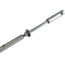 Metallisk vantskruv med mutter och bricka