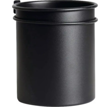 Svart behållare för väggmontering